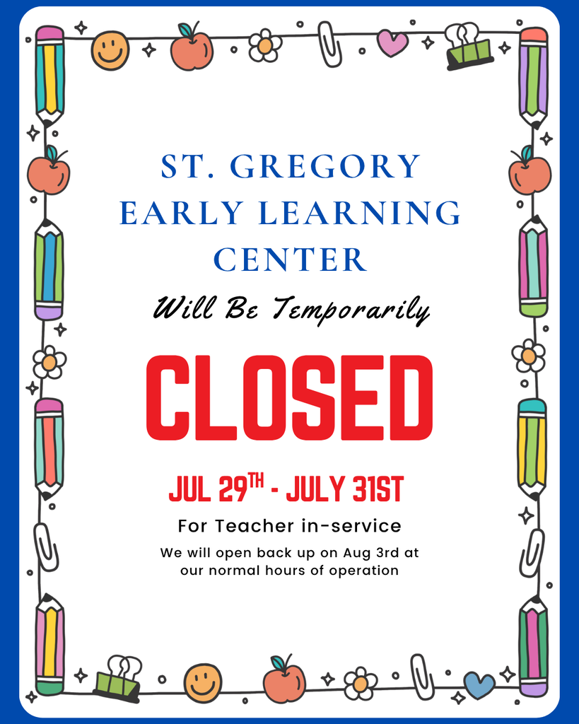 Closed for Inservice