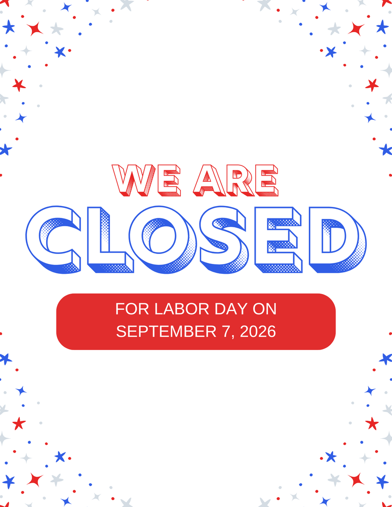 Closed for Labor Day