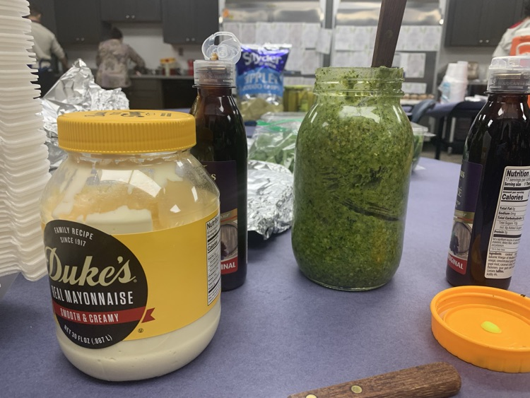 the pesto we made