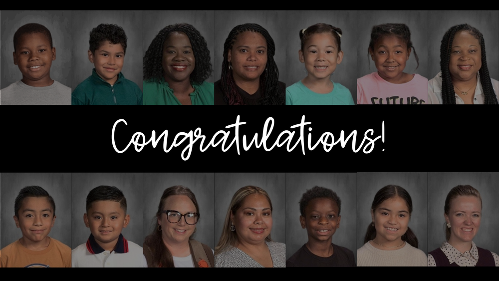 Congratulations! Pictures of teachers and students smiling