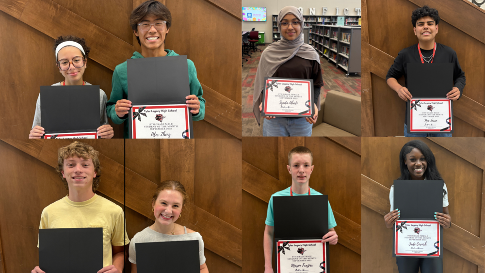 Tyler Legacy September Students of the Month