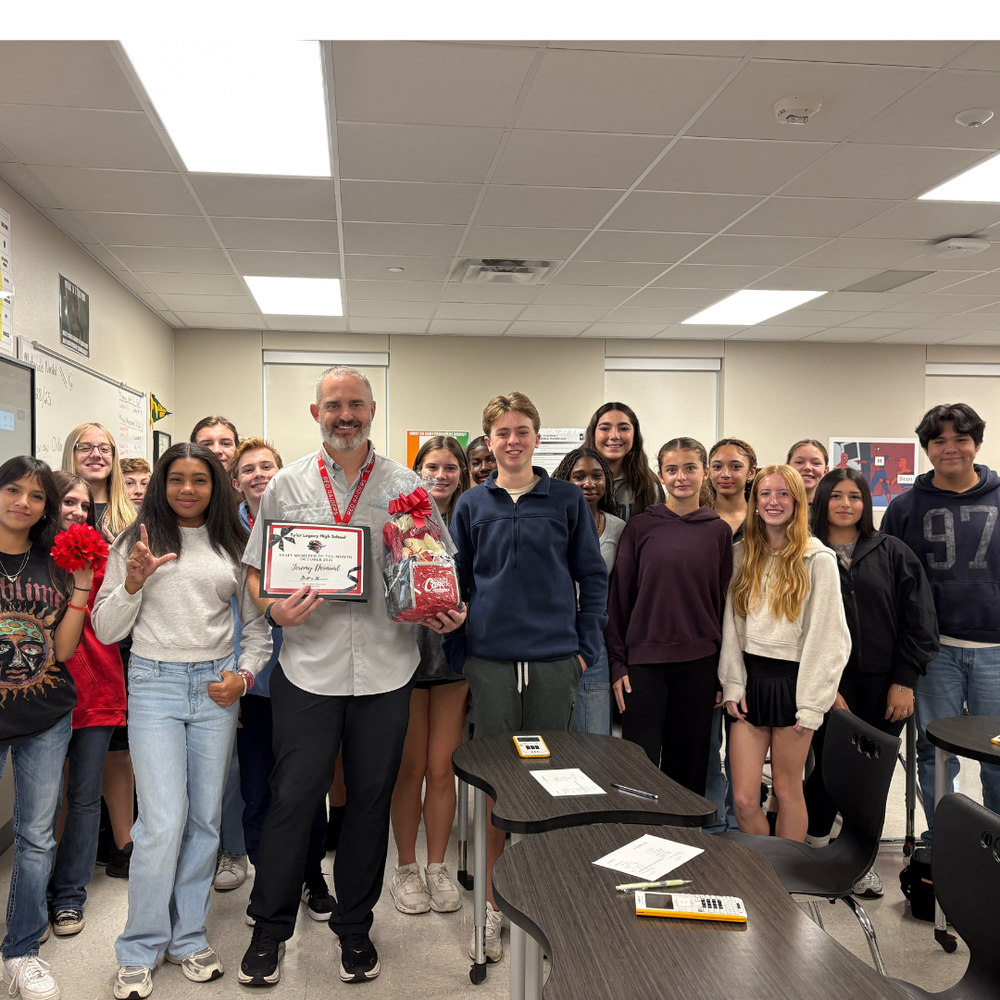 Tyler Legacy's Staff of the Month for October: Mr. Jeremy Deimund