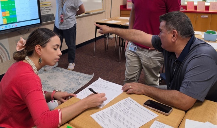 teachers during a PLC