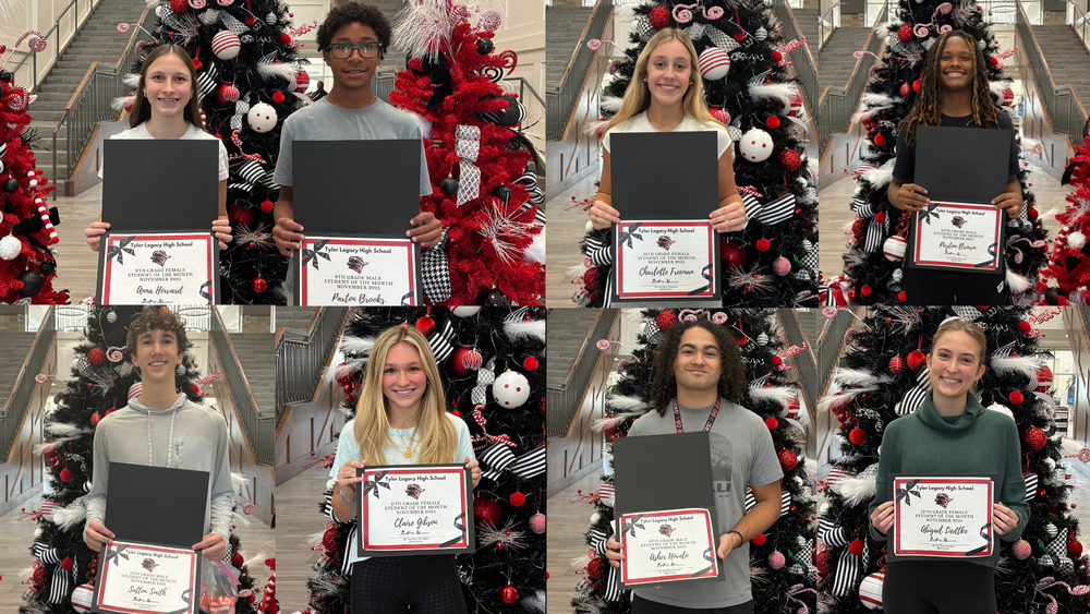 Tyler Legacy November Students of the Month