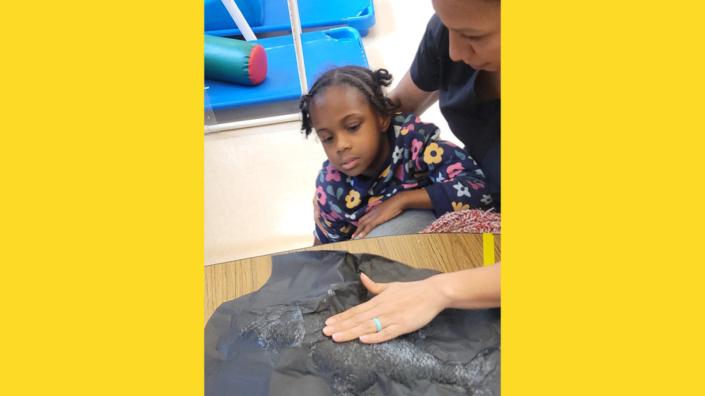 Students were then introduced to gyotaku, a traditional Japanese fish-printing technique