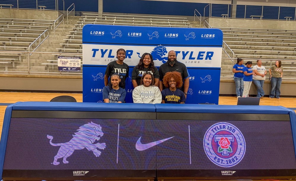 Tyler High seniors sign to their future colleges.