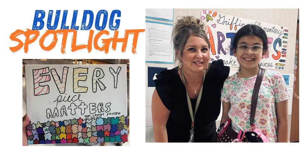 Bulldog Spotlight Picture of Teacher and Student
