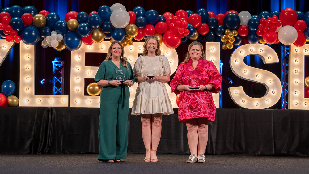 Tyler ISD Educators of the Year receive their awards.
