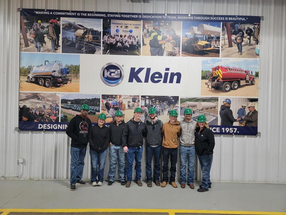 Tyler ISD and CTC welding students at Klein Products