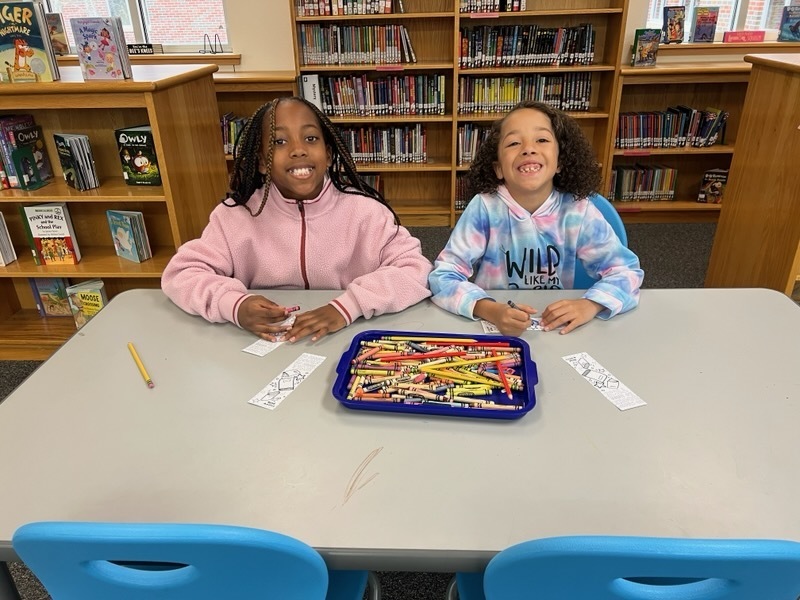 students working on read across america activities