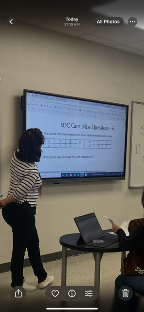 teacher at smart board giving a lesson