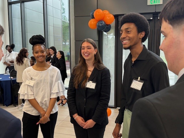 Advanced Marketing Student at event