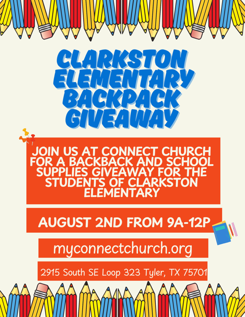 connect church backpack giveaway