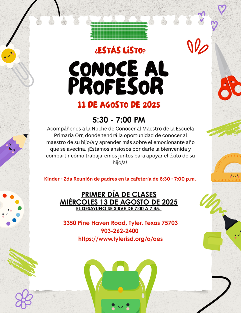 Meet the Teacher Info