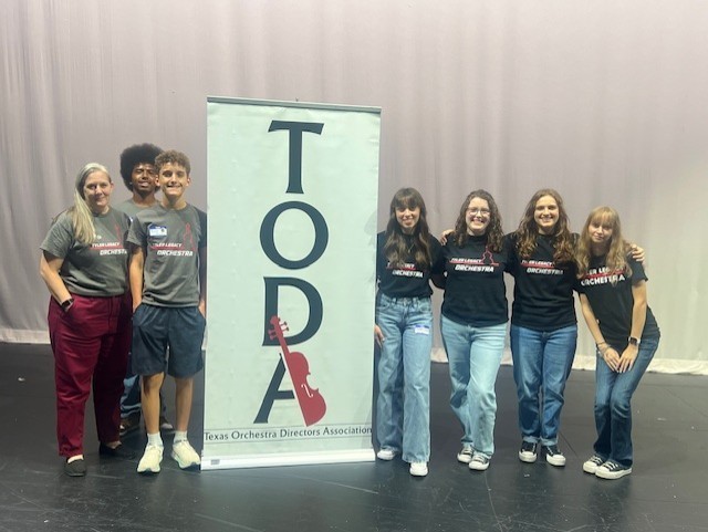 Tyler Legacy Orchestra students at the North Texas HS Orchestra Leadership Day