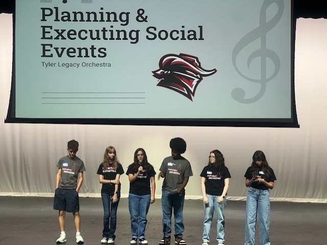 Tyler Legacy Orchestra students at the North Texas HS Orchestra Leadership Day