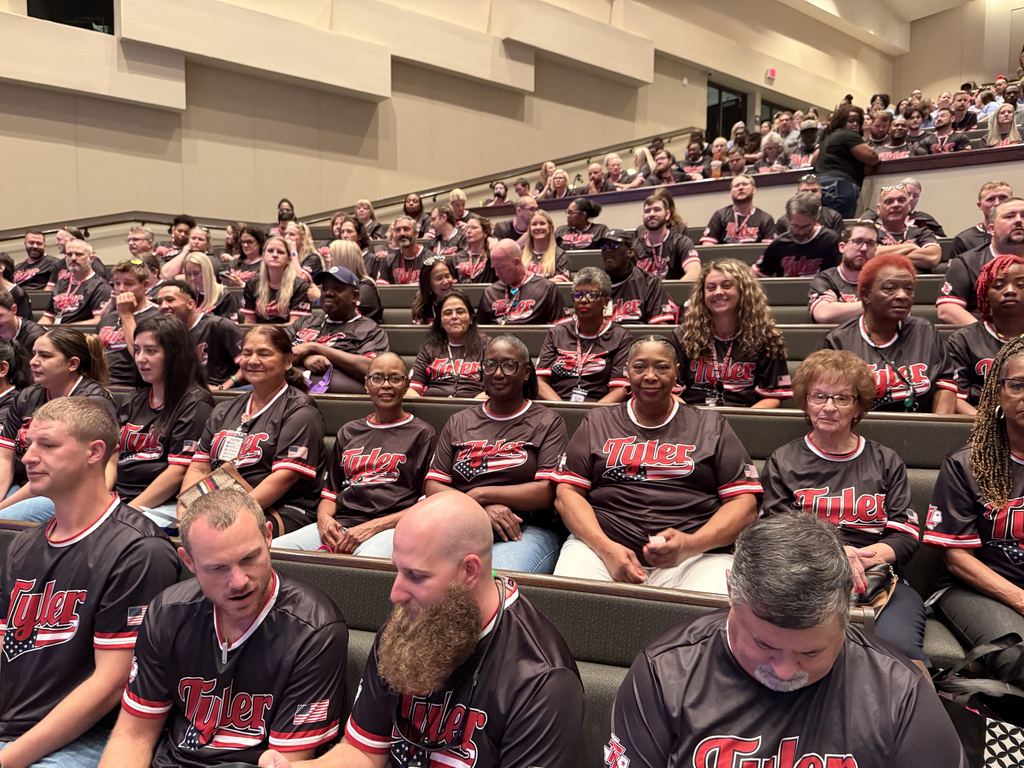 Tyler Legacy staff at Tyler ISD Convocation