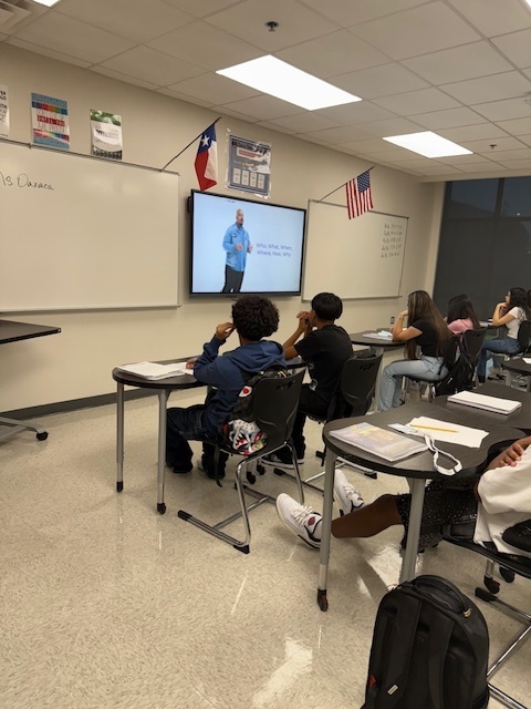 students watching a stop it video