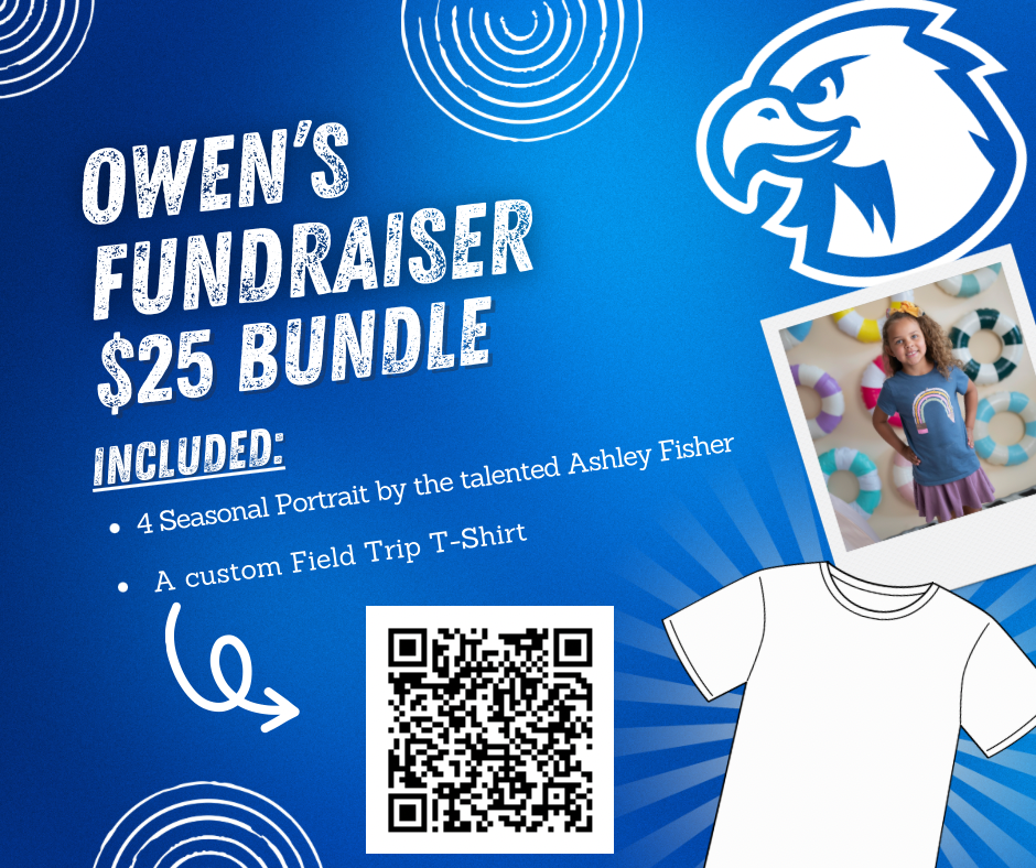 Fundraiser $25 Tshirt and 4 seasonal photos.