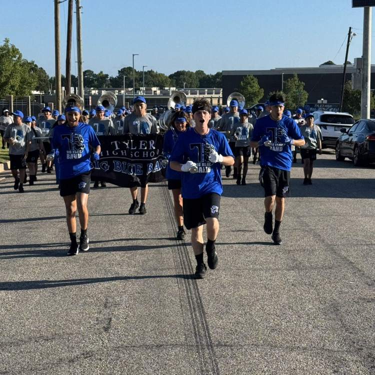 band marching in the streets