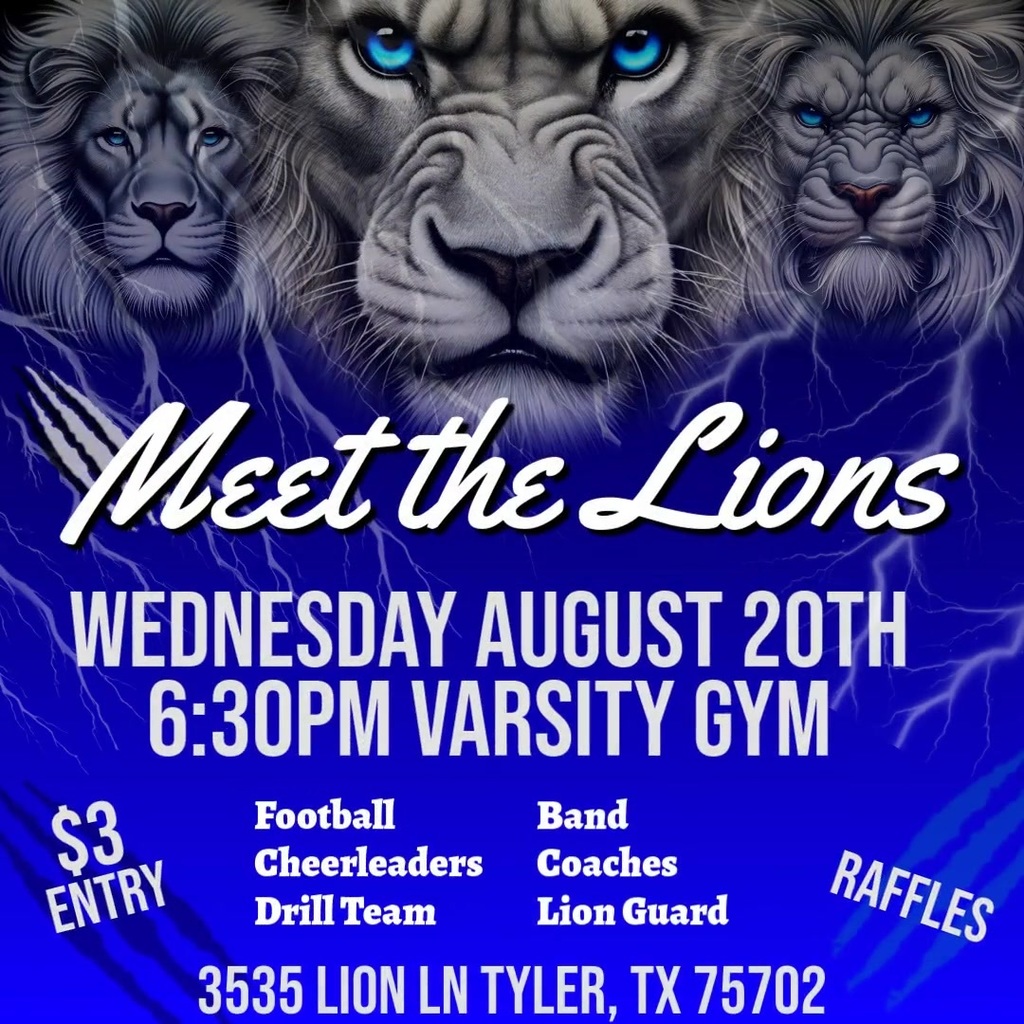 flyer for meet the lions