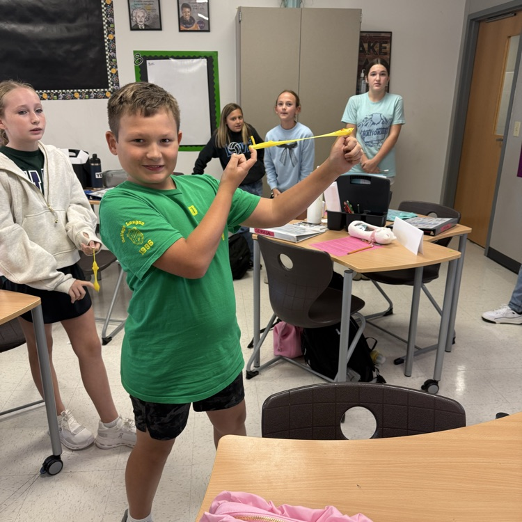 student playing review game