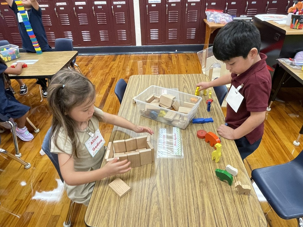 students working