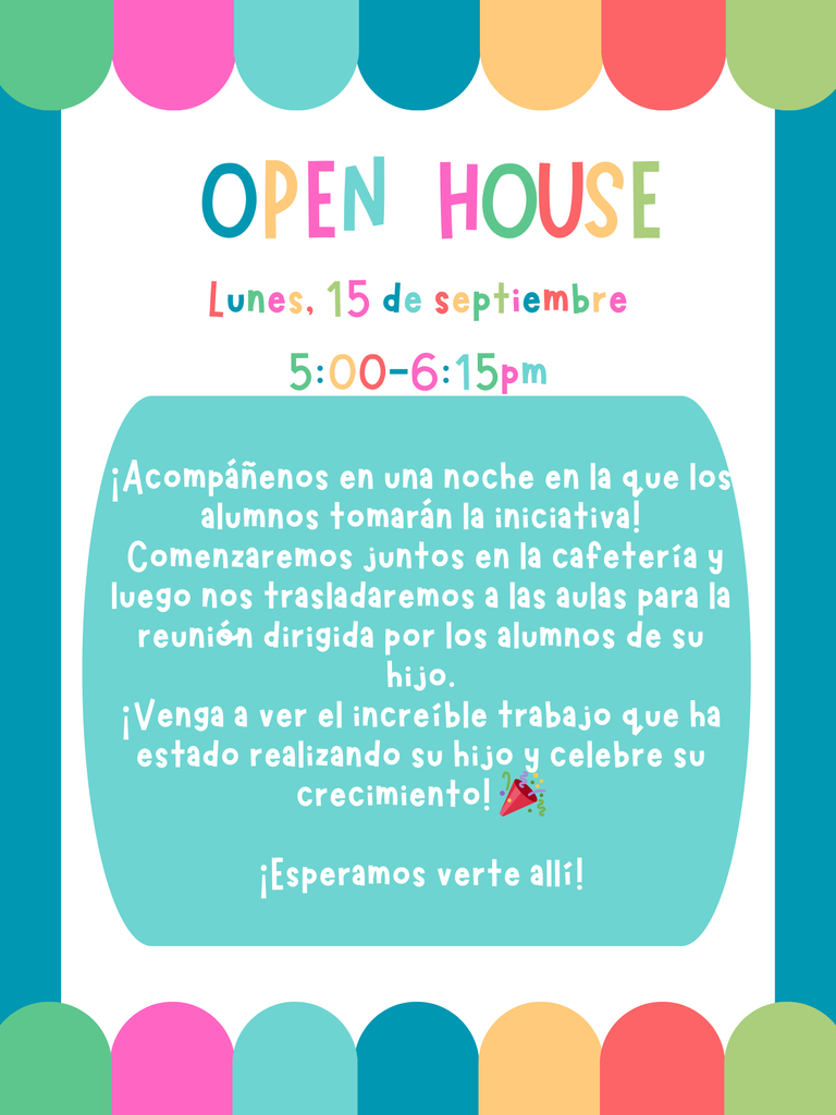Spanish Open House Flyer