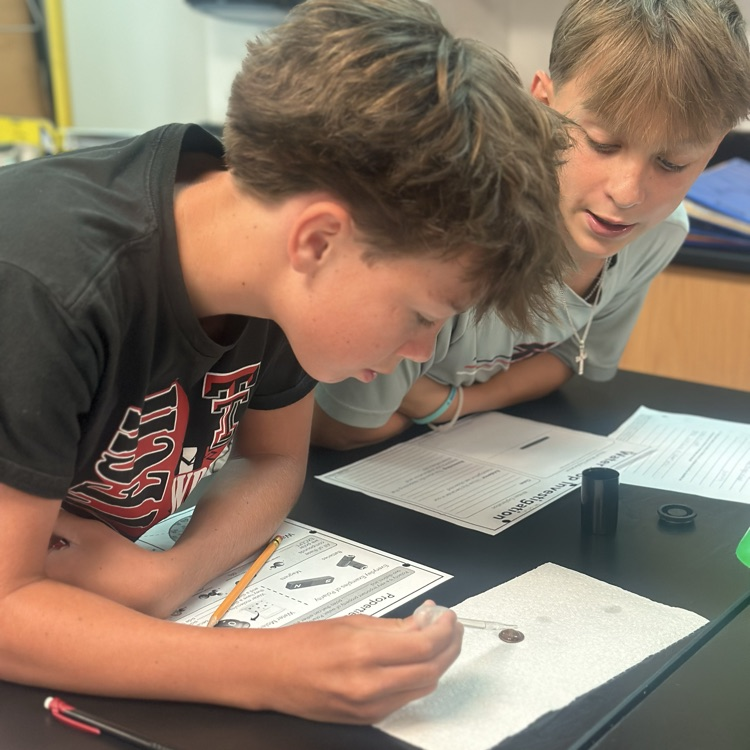 8th grade students investigated the properties of water