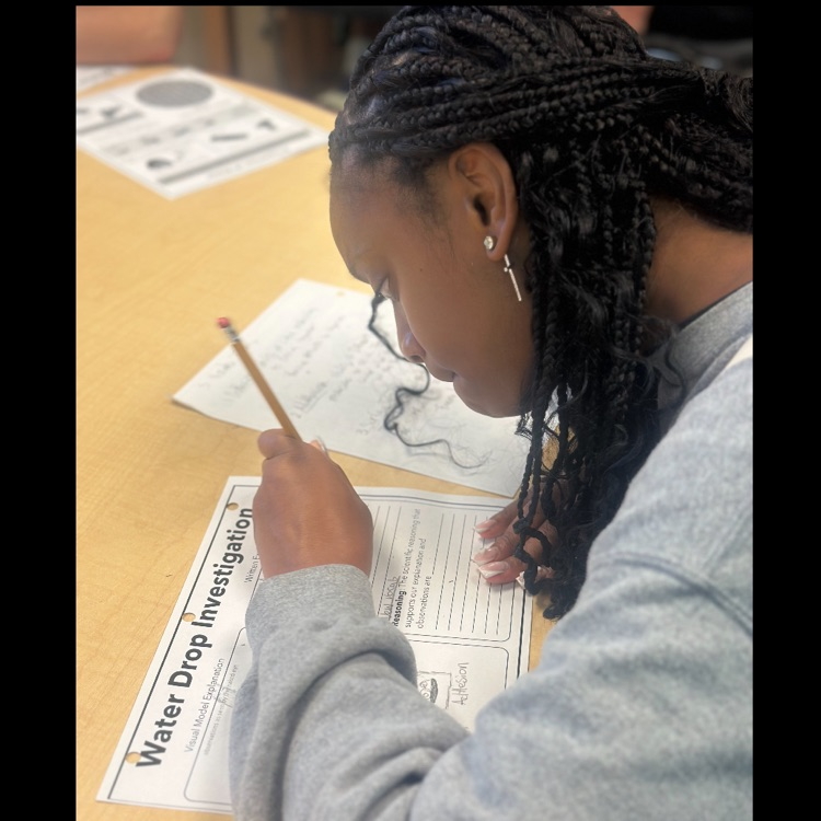 8th grade students investigated the properties of water