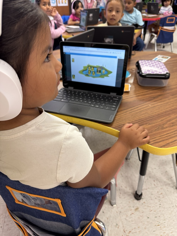 student learning on Chromebook 