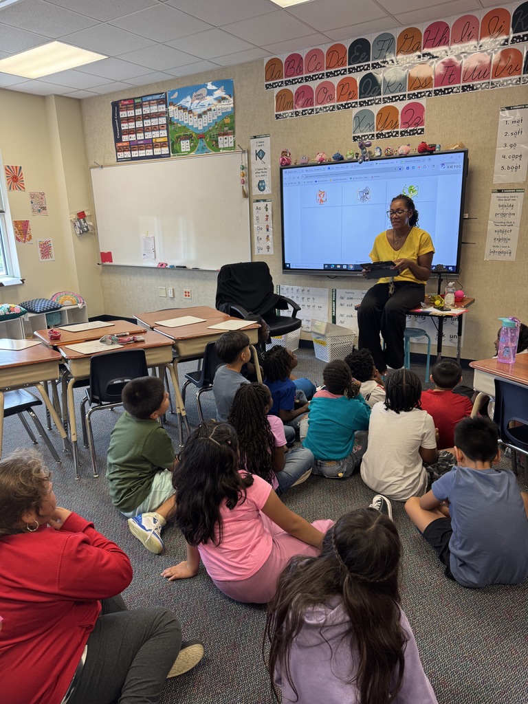 students learning with Mrs Waters