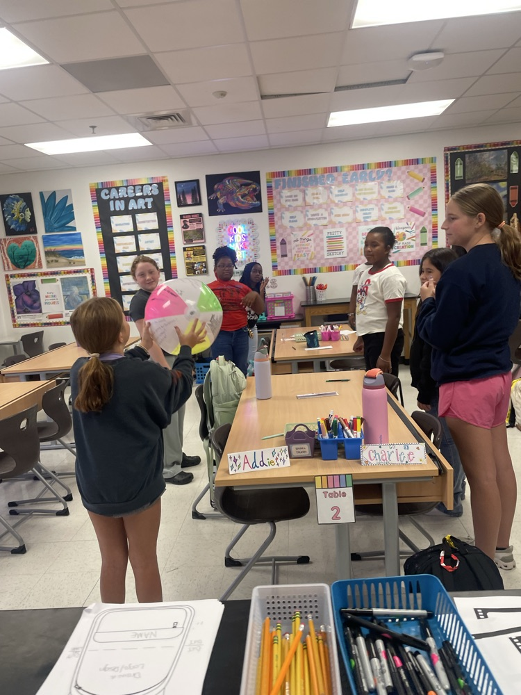 Students working on a project.