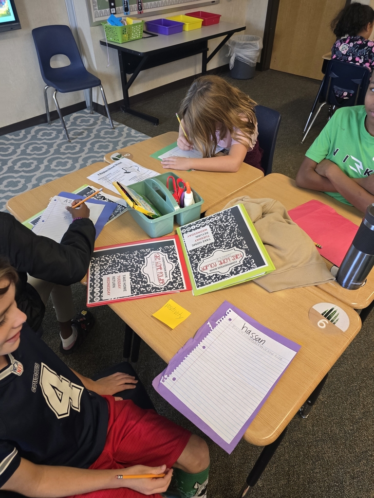 students writing