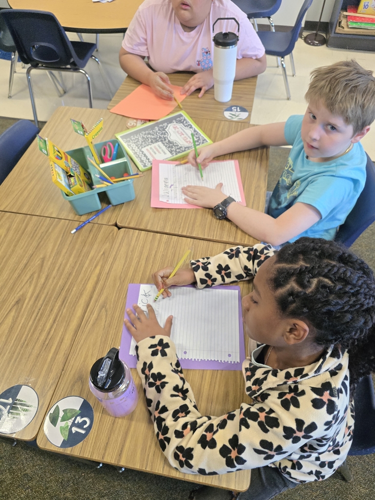 students writing