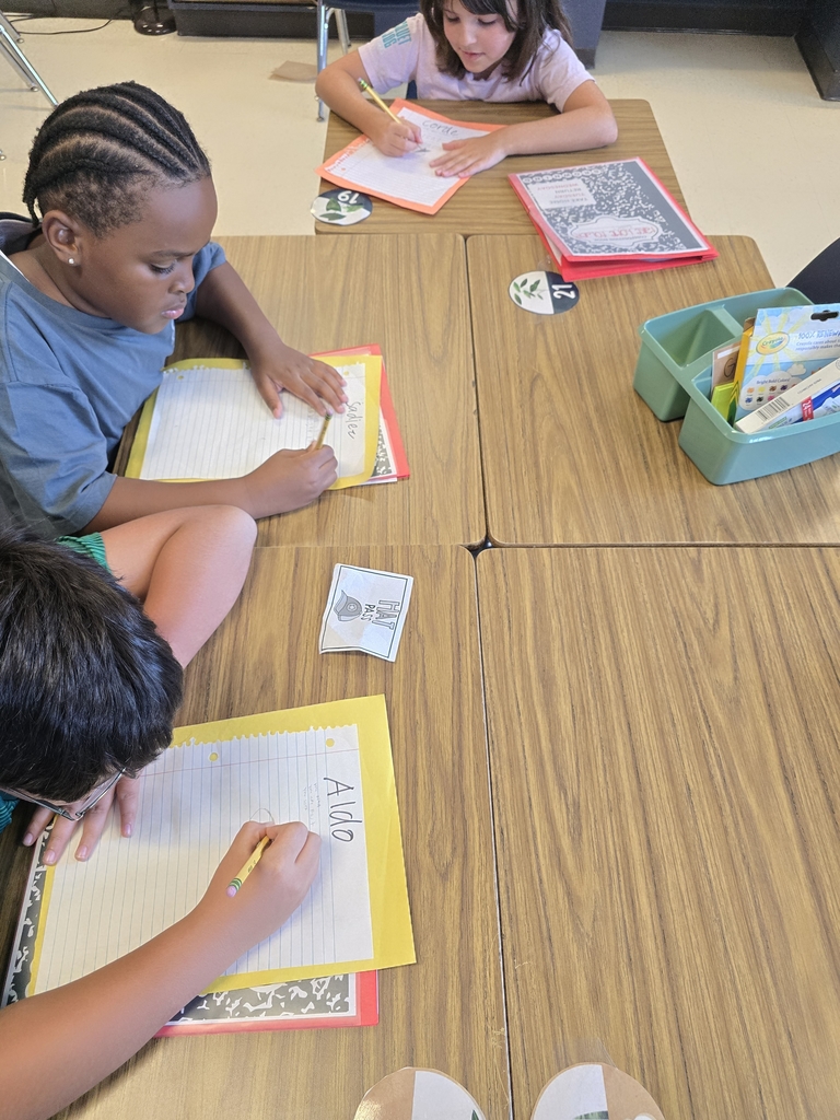 students writing