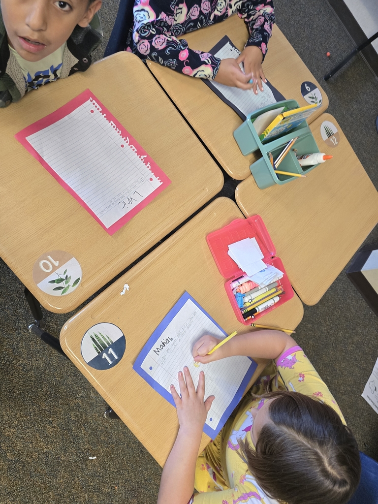 students writing