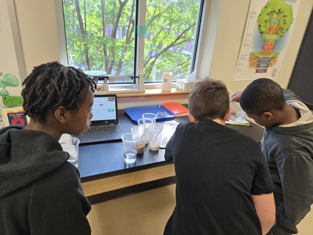 students working in groups