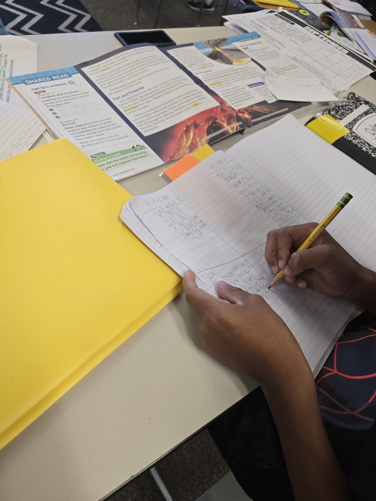 students writing in their notebooks