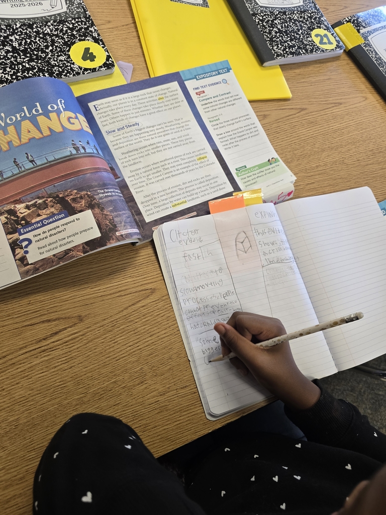 students writing in notebooks