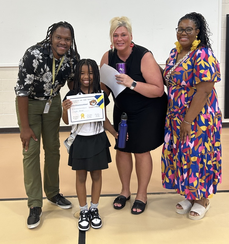 🎉 Congratulations to our 5th Grade Student of the Month! 🎉 💛She loves dancing and shines as an encourager in the classroom. With her teamwork, kindness, and respect for others, she is a true Jaguar leader! 🐾💙