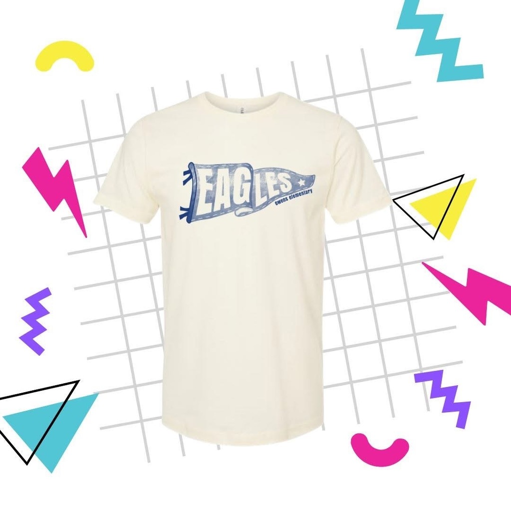 PTA shirt with a eagles flag