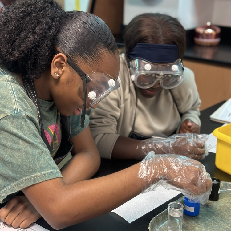 student investigating aqueous solutions