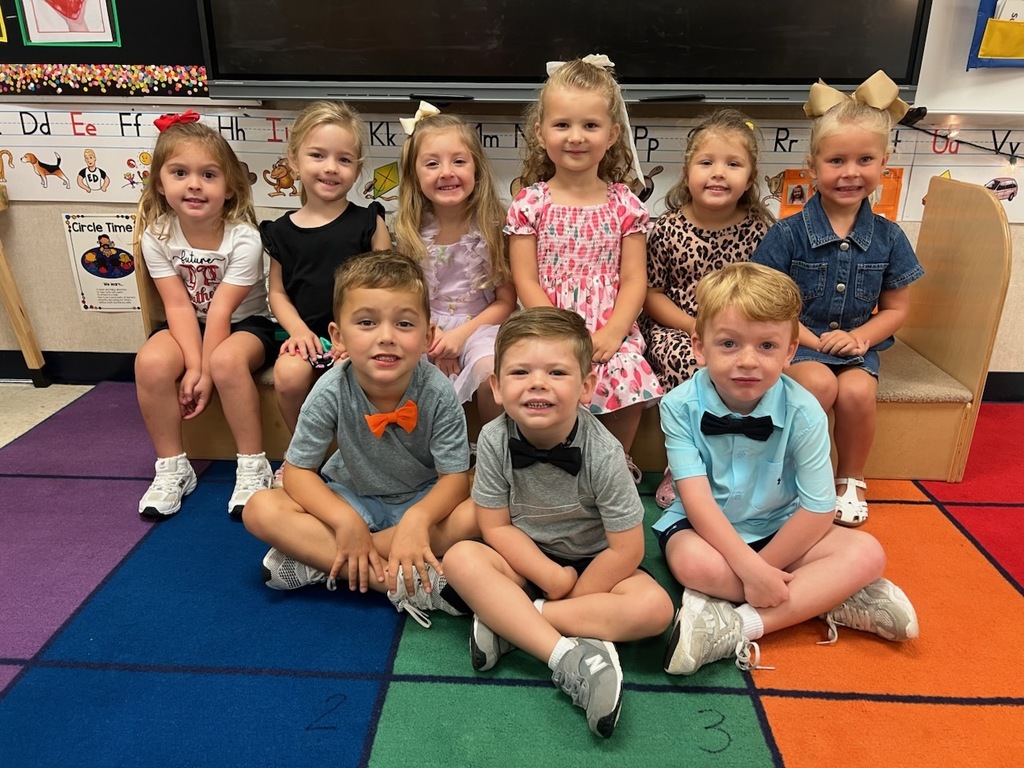 Students dressed for Bow day