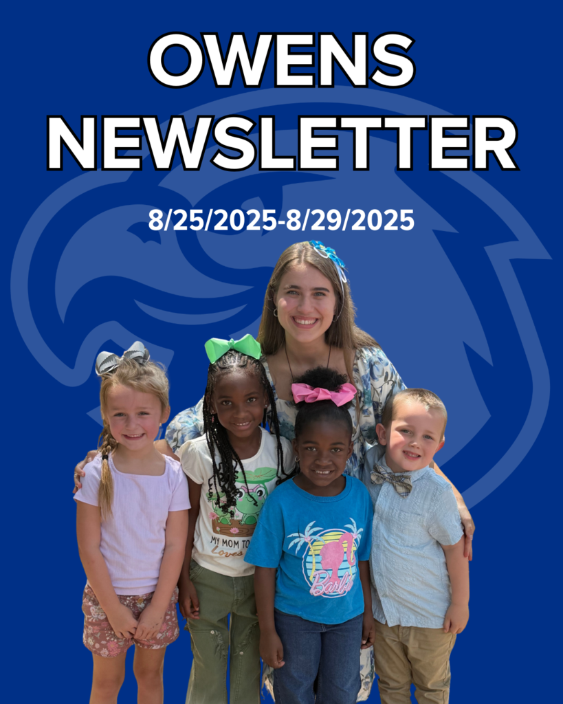 Owens Newsletter August 25th-29th 