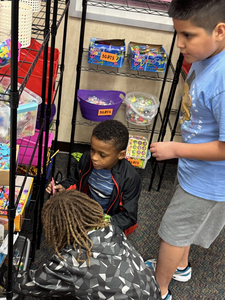 students shopping in leader store 