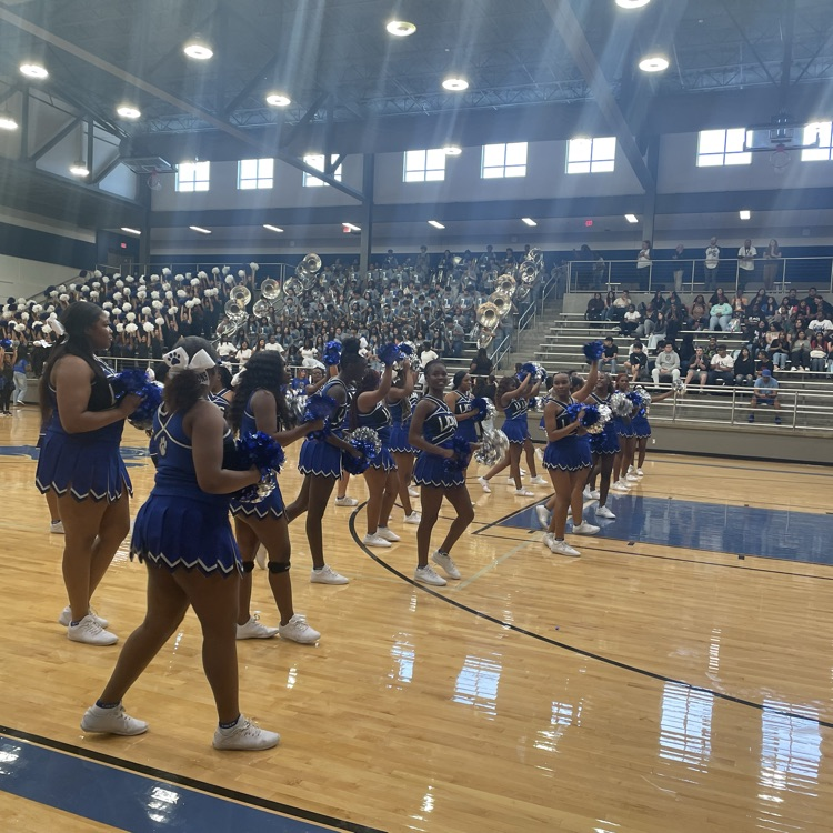 cheerleaders on the floor