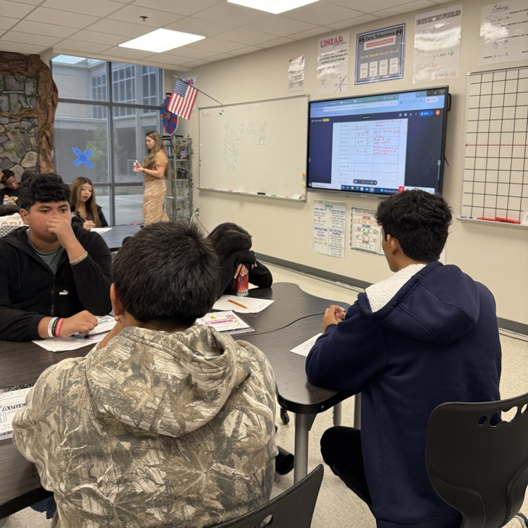 students in class