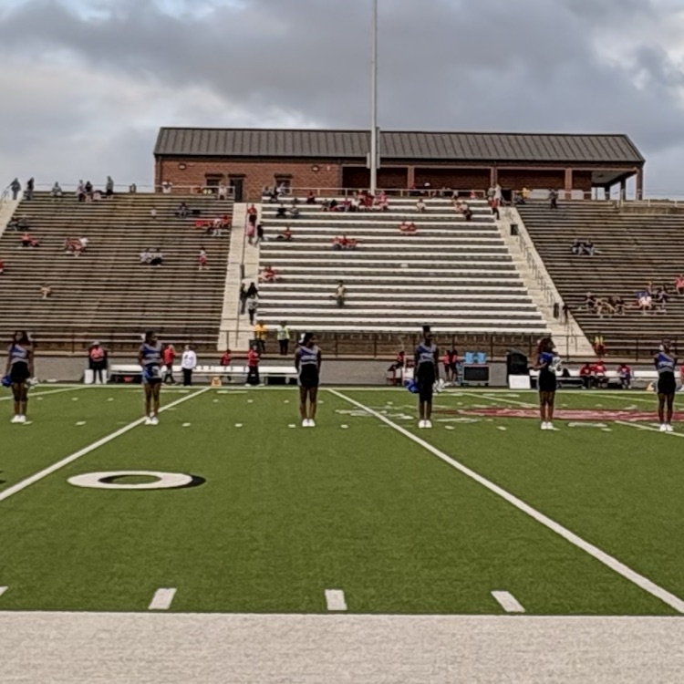 cheerleaders on field