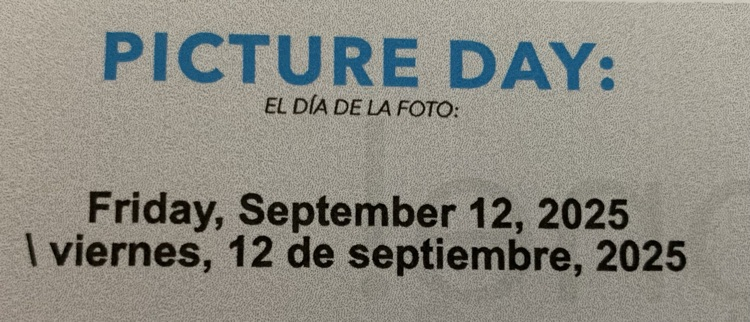 picture day September 12th